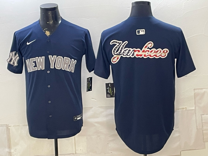Men 2026 New York Yankees blank blue Nike MLB Jersey 0829121